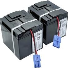 2 Stück USV-Anlagen-Akku VISRBC55 Ersatzakku RBC55 APC Blei-Vlies AGM 24V schwarz