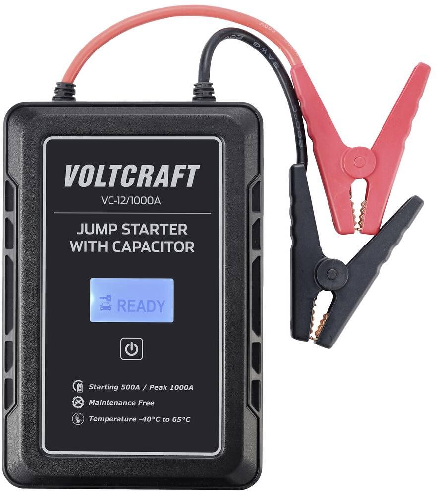 Voltcraft VC-12/1000A Kfz Schnellstartsystem Starthilfestrom Starthilfe 12V 500A schwarz