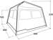 Outwell Fastlane 300 Busvorzelt 300x300cm Camping Reisemobil grau