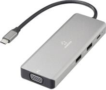 Renkforce RF-DKS-906 USB-C Dockingstation für Notebooks Tablets HDMI DisplayPort VGA