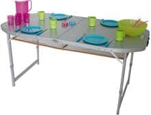 EuroTrail Crouzet Campingtisch Klapptisch Falttisch 150x80x70/65/58cm