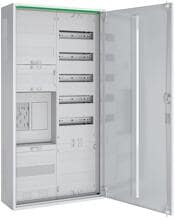 ABN ABNRS207E0031 Zählerschrank eHZ 1Z 1R 1V 1APZ HLAK/OKK IP44 SKII 5-polig 550x1100x210mm verkehrsweiß