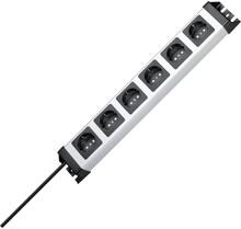 Kopp 226720018 Steckdosenleiste Mehrfachstecker 6fach Schutzkontakt grau schwarz