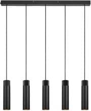 Nordlux Tilo Deckenleuchte Pendelleuchte 5-Spot dimmbar GU10 IP20 5x15W Metall schwarz