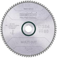 Metabo 628093000 Multi Cut Professional Kreissägeblatt 254mm 80 Zähne Stahl