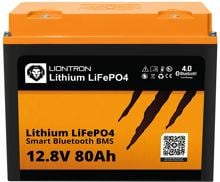 Liontron LiFePO4 LX Lithium Batterie Versorgungsbatterie Ladebooster 12,8V 80Ah Smart Bluetooth BMS Camping