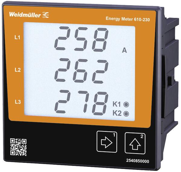 Weidmüller Energy Meter 610-230 digitales Einbaumessgerät Energieüberwachung Stromzähler