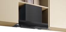Neff D67XDP2S0 N70 Dunstabzugshaube Unterbauhauben Designhaube 60cm breit 3 Leistungsstufen 1 Intensivstufe Klarglas mattschwarz schwarz bedruckt