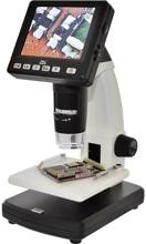 Toolcraft DigiMicro Lab5.0 USB LCD Mikroskop Monitor max. Vergrößerung 500 Zoom 4fach schwarz weiß
