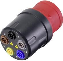 Voltcraft VC-8466255 Messadapter Prüfadapter Drehstrom Adapter CEE-Stecker 5polig 16A CAT II 415V