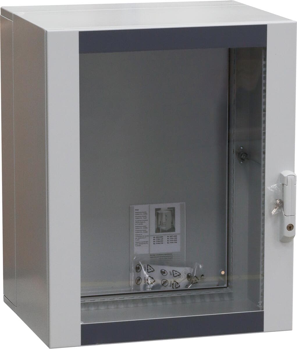 Rittal 2265.605 19" Wandgehäuse Netzwerkschrank 600x746x473mm 15HE lichtgrau