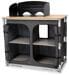 Camp4 Bamboo Quick High Campingküche Reiseküche Campingschrank 100x49x82cm anthrazit