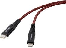 Toolcraft TO-6872835 USB-Kabel Anschlusskabel Apple Lightning Stecker 2 Meter Geflechtschirmung