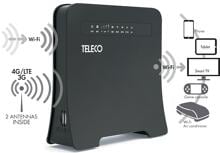 Teleco WLT24EX2 tragbarer Router WLAN Repeater 2 SIM 5G 12-Volt Camping Wohnwagen schwarz