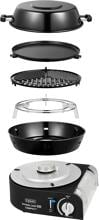 Cadac Safari Chef Compact 30 Kartuschenkocher Campinggrill Kompaktgrill Bajonettkartusche schwarz
