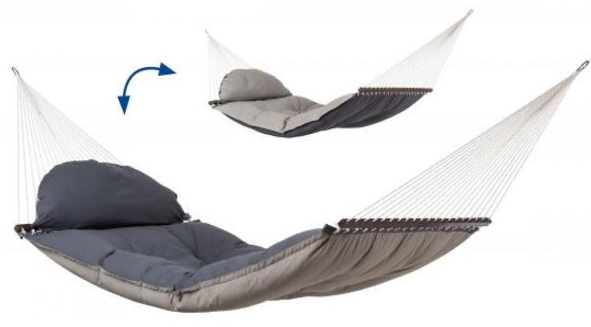 Amazonas Fat Hammock Hängematte Tuchhängematte Camping Outdoor taupe