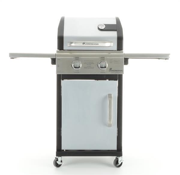 Landmann Triton 2 Gasgrillwagen Camping Outdoor Garten silber
