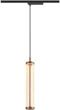 SLV QUIMERA Pendelleuchte für 1-Phasen Hochvolt-Schienen-System Pendellänge 150cm 2700K PHASE dimmbar dunkel kupfer