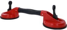 KS Tools 140.1006 Doppelsaugheber Autoglas-Werkzeug Autowerkstatt Tragkraft max. 100kg rot schwarz