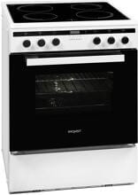Exquisit EHI 60-3 Elektro-Standherd Induktions-Kochfeld 60cm breit 65 Liter weiß