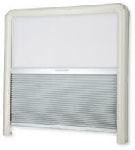 Remis REMIflair IV Duo-Plissee-Rollo 800x550mm Camping Wohnwagen Wohnmobil