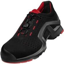 Uvex 8519243 Sicherheitsschuh Arbeitsschuh Schuhe Sicherheit Schnürsenkel Größe 43 schwarz rot