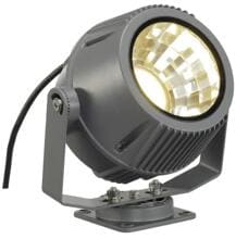 SLV FLAC BEAM Outdoor Außenstrahler Gartenstraheler LED 3000K IP65 mit Philips DLMi Modul 1800lm steingrau