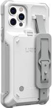 Urban Armor Gear WF0000154130 Ladecover Apple iPhone 16e/14/13 integrierter Akku weiß-grau