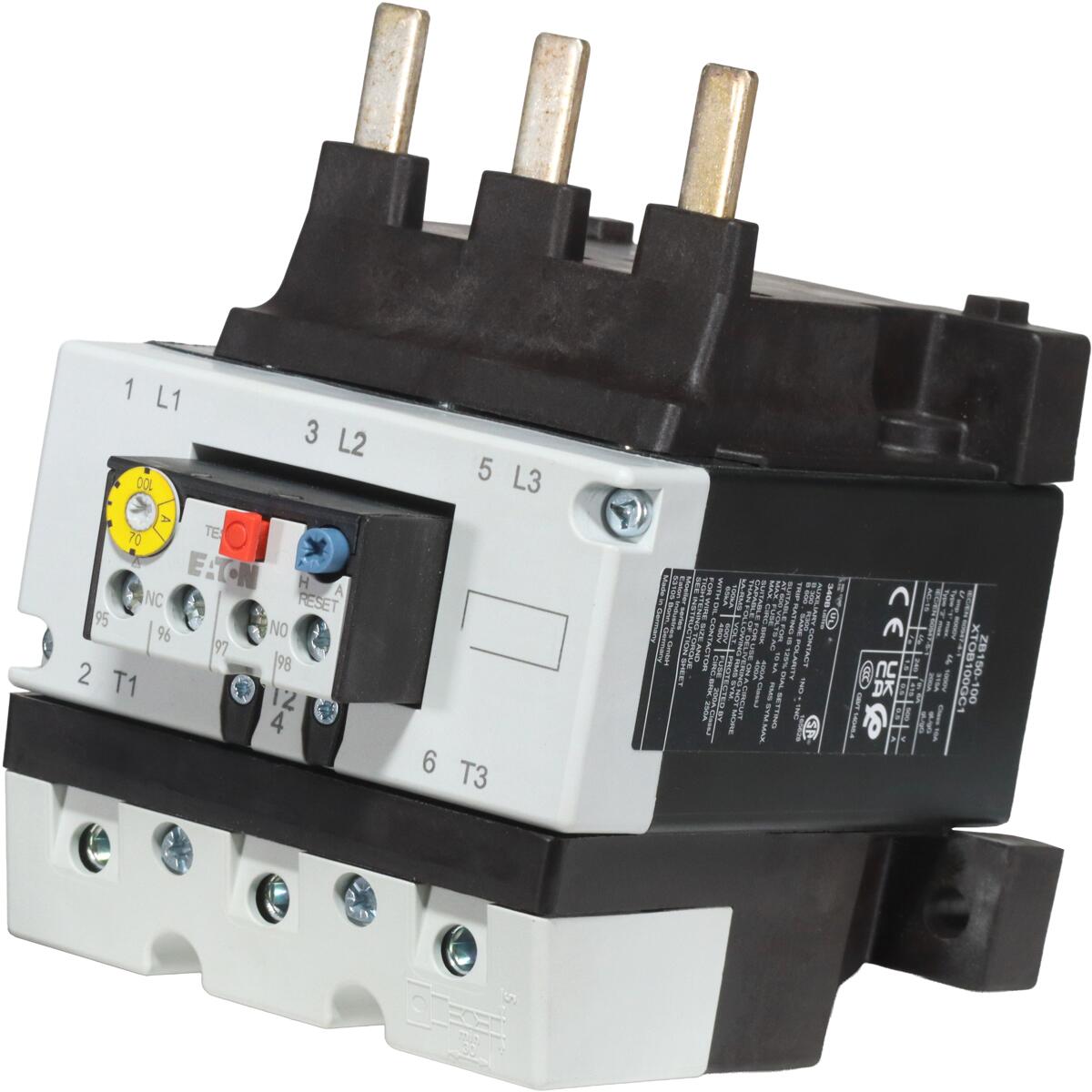 Eaton ZB150-100 Motorschutzrelais Schutzrelais Relais 70-100A Direktanbau Schraubanschluss