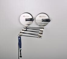 Wäscheleine mit Saughalter-Seilspanner 8m 2 Saughalter Camping Outdoor Edelstahl