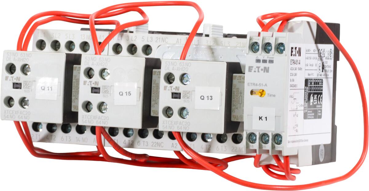 Eaton SDAINLM16 Stern-Dreieck-Kombination Leistungsschütz Schütz 7,5kW grau