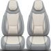 Bremer-Sitzbezüge Wohnmobil Schonbezüge für Fiat Ducato MB Sprinter & Weitere C3 grau-beige