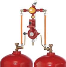 GOK 2-Flaschenanlage 4kg/h 50mbar PS 16bar GF AUV Sichtanzeige OPSO PRV