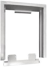 Carbest Einbaurahmen für Kompressor-Kühlschrank 50 Liter Aluminium silbermetallic