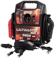 KS Tools 550.1820 Schnellstartsystem Starthilfestrom Batterie-Booster 12V 5000A Starthilfestrom 24V 2500A rot schwarz
