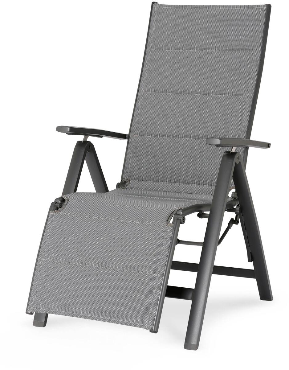 Best Varese Relaxsessel Campingstuhl Outdoor 75x63x110cm Camping Wohnwagen Wohnmobil anthrazit