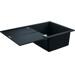 Grohe K400 Komposit Küchenspüle Einbauspüle Ablauffernbedienung Abtropffläche reversibel granit schwarz