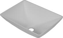 Waschbecken Aufsatzwaschbecken Waschtisch 350x260x135mm Wohnwagen Wohnmobil rechteckig weiß