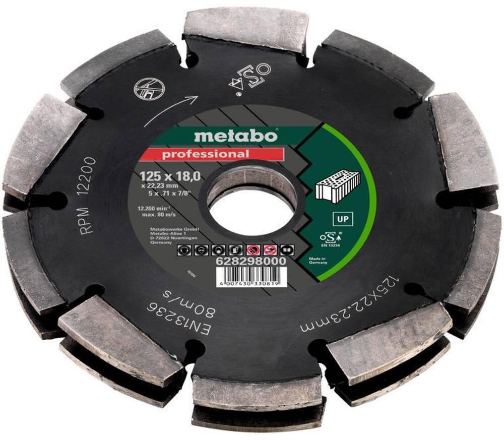 Metabo 628298000 Scheibenfräser Diamantfrässcheibe Diamanttrennscheibe Hartmetall