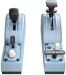 Thrustmaster TCA Quadrant Add-On Airbus Edition Flugsimulator Bremsklappen Landeklappen PC blau