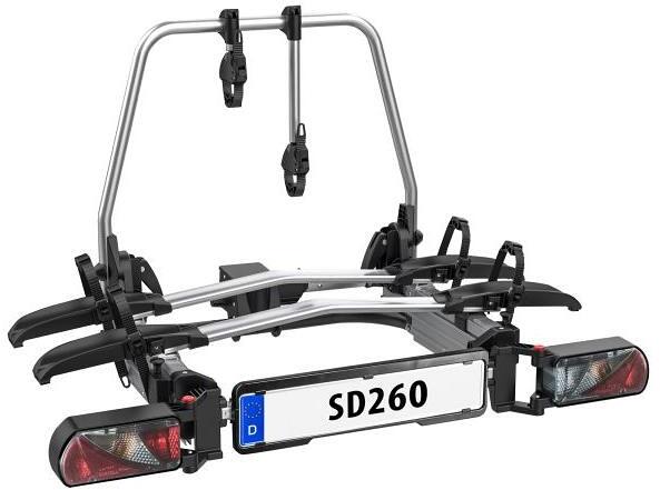 EUFAB SD260 Flügeltür Kupplungsträger Kupplungs-Fahrradträger 60kg silber schwarz