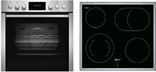 Neff EDX4P0 N30/N50 Einbau-Herdset 71 Liter 60cm breit Elektrokochfeld Pyrolyse Edelstahl