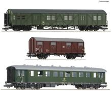 Roco 74010 H0 3er-Set Modellbahn-Lokomotive Personenzug Freilassing DB Epoche IV