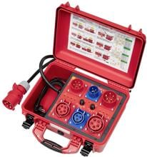 Benning MA 4 Messadapter Messadapterkoffe 32A aktive passive Prüfung rot