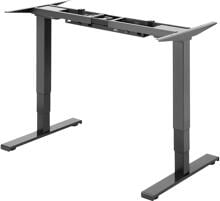 SpeaKa Professional SP-SDF-500 Sitz-Steh-Schreibtischgestell Arbeitstisch Schreibtisch elektrisch höhenverstellbar schwarz