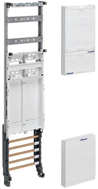 Hager ZH32ES Verteilerfeld univers Z Höhe 1050mm 5-reihig SaS 5-polig 12x5mm reinweiß