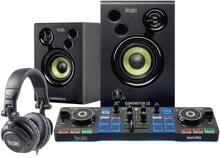 Hercules DJ Control Starlight Starter-Kit DJ-Regler Controller Mixer Komplettpaket Mischpult schwarz