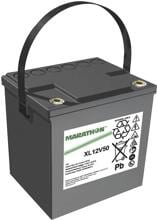 GNB Marathon XL12V50 Bleiakku Blei-Vlies AGM Vliesakku M6-Schraubanschluss 12V 50,4Ah grau