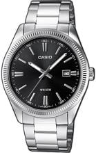Casio MTP-1302PD-1A1VEF Armbanduhr Herrenuhr Quarzuhr wasserdicht Messing silber schwarz