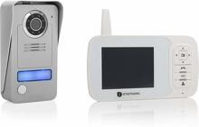 Smartwares VD38W Funk-Video-Türsprechanlage Türstation Nachtsicht Aufputz grau silber